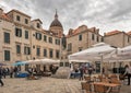 Tourists in Dubrovnik Royalty Free Stock Photo